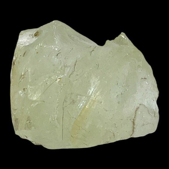 Pale Yellow Art Glass Cullet Glowing Slag Glass #4GX260 - Picture 4 of 8